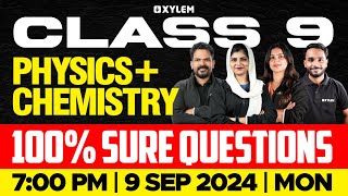 Class 9  Physics  Chemistry  Onam Exam  100 Sure Questions  Xylem Class 9 [upl. by Perce]