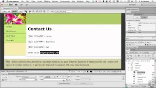 Dreamweaver CS6 Tutorial  Adding an Email Link  InfiniteSkills [upl. by Hennie]