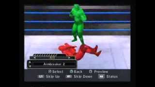 All WWE SmackDown vs RAW 2006 moves and finishers Create A Moveset [upl. by Silera651]