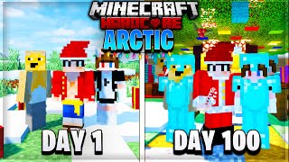 I Survived 100 Days in the Arctic in Minecraft and Heres What Happened [upl. by Llednav]