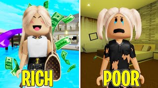 RICH VS POOR GOING ON VACATION Brookhaven Roleplay [upl. by Iyre]