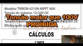 ENERGIA SOLAR Dimensionamento para escolher qual Controlador  AULA 44 [upl. by Itsuj572]