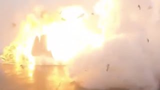 SpaceX rocket explodes on landing [upl. by Nilreb667]