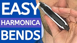 How to Bend Notes on Harmonica  Easy Bending Licks  Beginner Blues Harmonica Lesson 4 [upl. by Earahs]