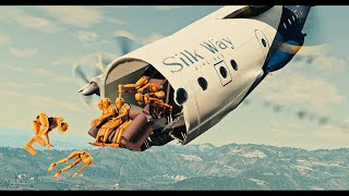 Plane Crashes With Dummies 2  BeamNg Drive [upl. by Amzu]