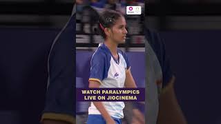 Scintillating win for Manisha Ramadass  Paralympics Badminton Highlights  JioCinema [upl. by Gerstein]