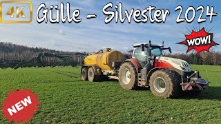 Gülle fahren 2024 Steyr 6300 Terrus CVT und das Zunhammer 18500 Güllefass Güllesilvester 2024 [upl. by Haorbed]