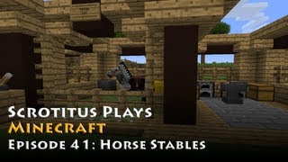 Minecraft  Episode 41  Horse Stables [upl. by Alisun]