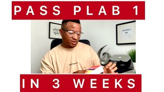 HOW TO PASS PLAB 1 EXAM IN 3 WEEKS  Indepth Explanation [upl. by Mairym206]