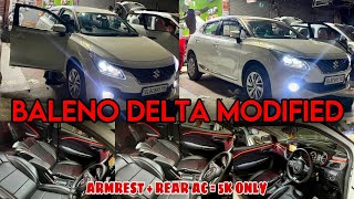 Baleno Delta Modified 2024✅ Maruti Baleno Modification✅ Baleno Rear Ac working 2024 ✅ Baleno 2024 [upl. by Eentruoc]