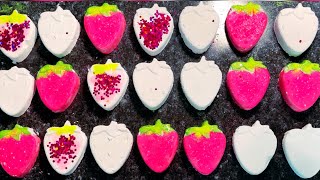 Strawberry Snack 🍓 BSN Reforms amp Bonus Mega Block 🩷❤️🤍 Gym Chalk ASMR [upl. by Arbe]