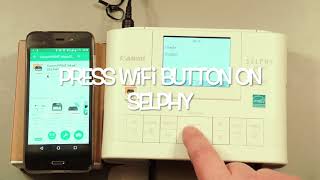 How to Directly Connect Canon Selphy CP1300 to Smartphone or Tablet [upl. by Acirretal39]