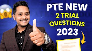 PTE New Shocking Update The 2 New Trial Questions  Skills PTE Academic [upl. by Enahsal]