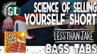 Less Than Jake – The Science Of Selling Yourself Short  Bass Cover With Tabs in the Video [upl. by Ima91]