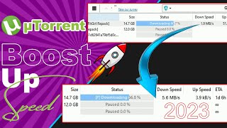 How to Increase uTorrent Download Speed 2024 Best Settings [upl. by Ennagem]