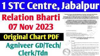 1 STC Centre Jabalpur Relation Bharti 07 Nov 2023  1 Signal Training Centre Jabalpur Bharti 2023 [upl. by Sorrows]