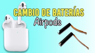 Mis airpods no prenden cargan  cambio de baterías airpods [upl. by Rochemont65]