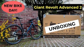 UNBOXING Giant Revolt Advanced 2  2022  Starry Night  Gravel amp Bikepacking Bike [upl. by Nywra]