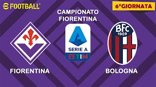 EFOOTBALL  Campionato Serie A 6°Giornata  FIORENTINA vs BOLOGNA [upl. by Dede]