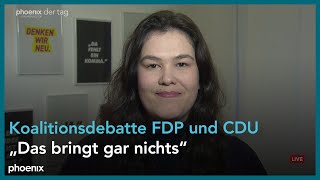 Zukunft der Ampelregierung Interview mit Franziska Brandmann FDP Junge Liberale [upl. by Concepcion]