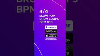 44 SLOW POP DRUM LOOPS BPM 1001 [upl. by Adolphe360]