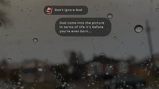 LET US NOT IGNORE GOD [upl. by Yzdnil]