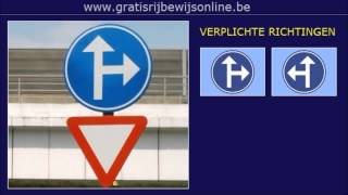 GRATIS RIJBEWIJS ONLINE 23 Rijbewijs B  VERPLICHTE RIJRICHTING  EENRICHTINGSVERKEER [upl. by Ayarahs657]