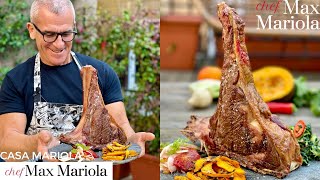 COSTATA DI BISONTE AL BBQ a Gas  Ricetta di Chef Max Mariola [upl. by Corena550]