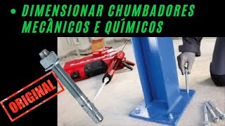 Como dimensionar Chumbadores Químicos e mecânicos [upl. by Yeltrab]