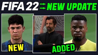 FIFA 22 NEWS  TITLE UPDATE 1 ON CONSOLE amp NEW CAREER MODE SQUADS  Real Faces Gameplay amp More [upl. by Idden]