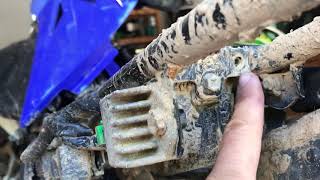 Yamaha Ttr 50 throttle cable replacement [upl. by Tilagram]