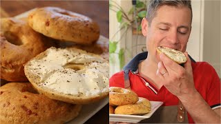 GlutenFree Herb and Cheese Bagel in 35 minutes [upl. by Ayocal]