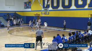 Boys Basketball Vs Downingtown West High School [upl. by Aerdnaz]