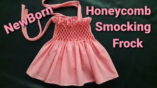 Newborn baby Honeycomb smocking frock cutting ampstitchingNewBornNeeds Prabha [upl. by Weasner974]