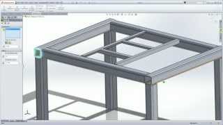 SolidWorks Weldments 101  Simple Table [upl. by Libbey]