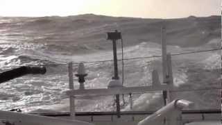 Gros temps pour Jean Le Cam  Vendée Globe 2012 [upl. by Bohlin302]