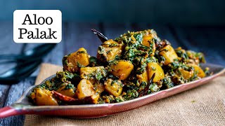 Aloo Palak Ki Sabji  आलू पालक की स्वादिष्ट सब्ज़ी  Aloo Palak Saag  Kunal Kapur Veg Recipes [upl. by Albarran]