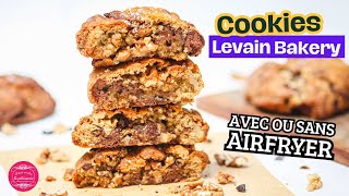 Les fameux cookies Levain Bakery avec ou sans airfryer  🍪 [upl. by Rumpf808]