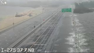 Howard Frankland Bridge flooding [upl. by Hakeber]