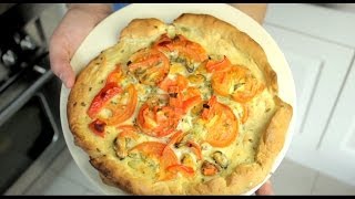 Recept voor een MosselPizza Maak het pizzadeeg zelf variant ZONDER gist  BudgetFoodNL [upl. by Milore400]