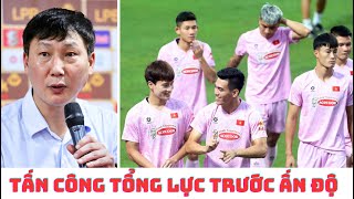 HLV Kim Sang Sik  Tiến Linh  Quang Hải  Văn Toàn  Đình Bắc vs Ấn Độ [upl. by Arathorn]