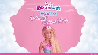 How to Detangle Barbies Hair  Dreamtopia  Barbie [upl. by Arracahs55]