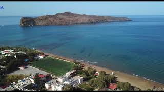 Agia Marina beach  Chania Crete Greece Folia Hotel [upl. by Adniram68]