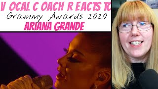 Vocal Coach Reacts to Ariana Grande Imagine My Favorite Things7 Rings Thank U Next GRAMMYS 2020 [upl. by Leatri]