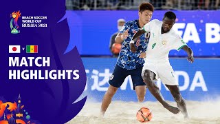 Japan v Senegal  FIFA Beach Soccer World Cup 2021  Match Highlights [upl. by Alpheus]