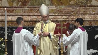 Vatican Mass marks first anniversary of the death of Pope Benedict [upl. by Rutherfurd]