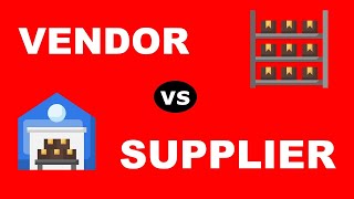 Vendor vs Supplier Difference Explained  Supplier amp Vendor [upl. by Kee]