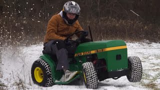 Homemade JOHN DEERE 200cc Race MOWER  Part 2 TEST [upl. by Vitkun]