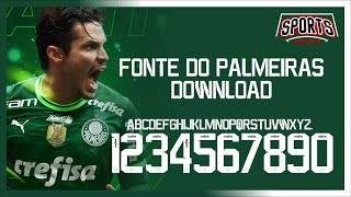 Fonte da camiseta do Palmeiras  download Grátis [upl. by Oirramaj]