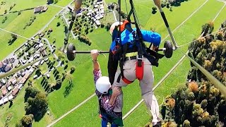 Pilot Forgets to Attach Tourist to Hang Glider [upl. by Evelunn18]